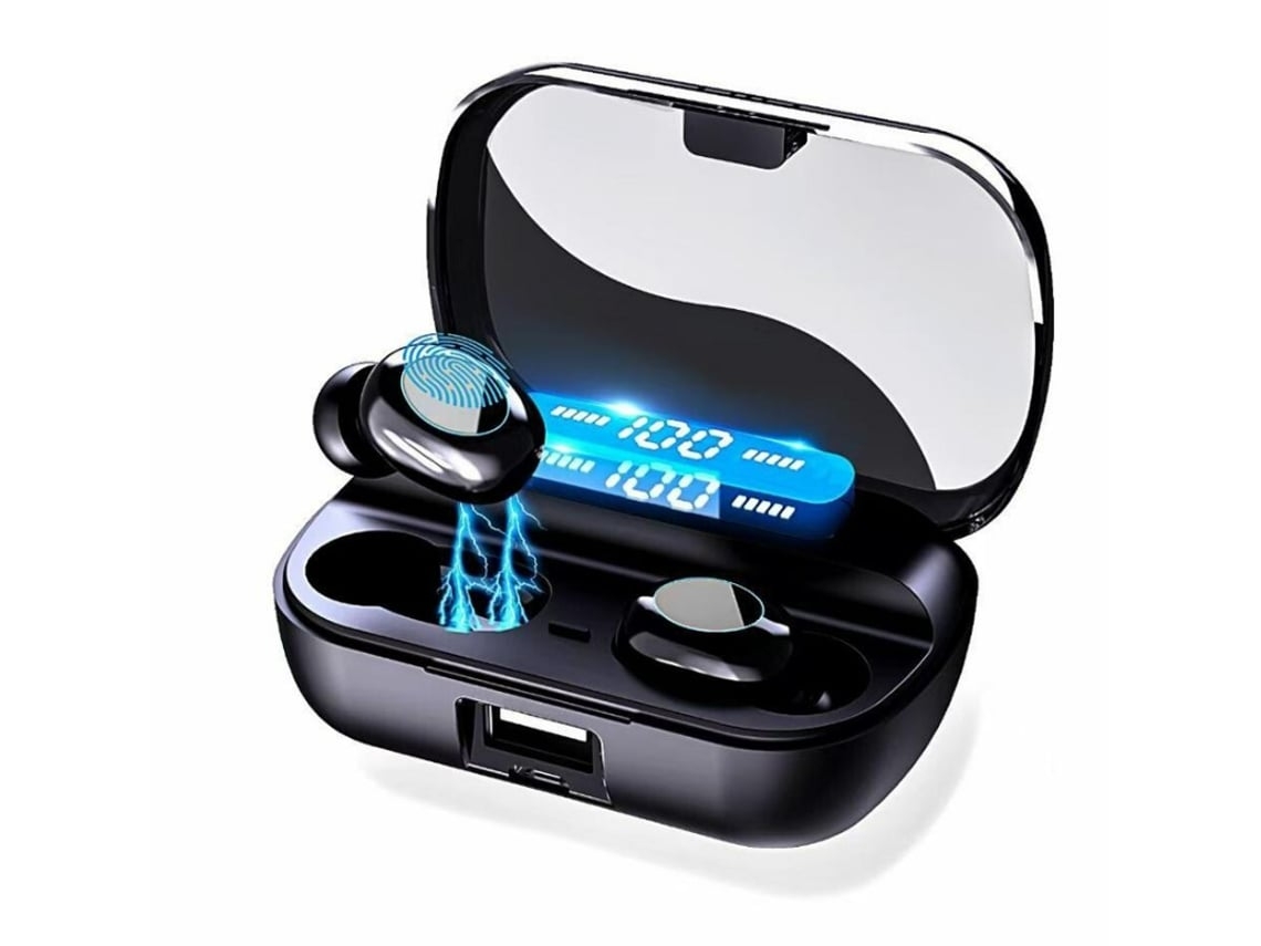 Fones de Ouvido Bluetooth com Controle de Toque e Display Digital da YEMAESRE.