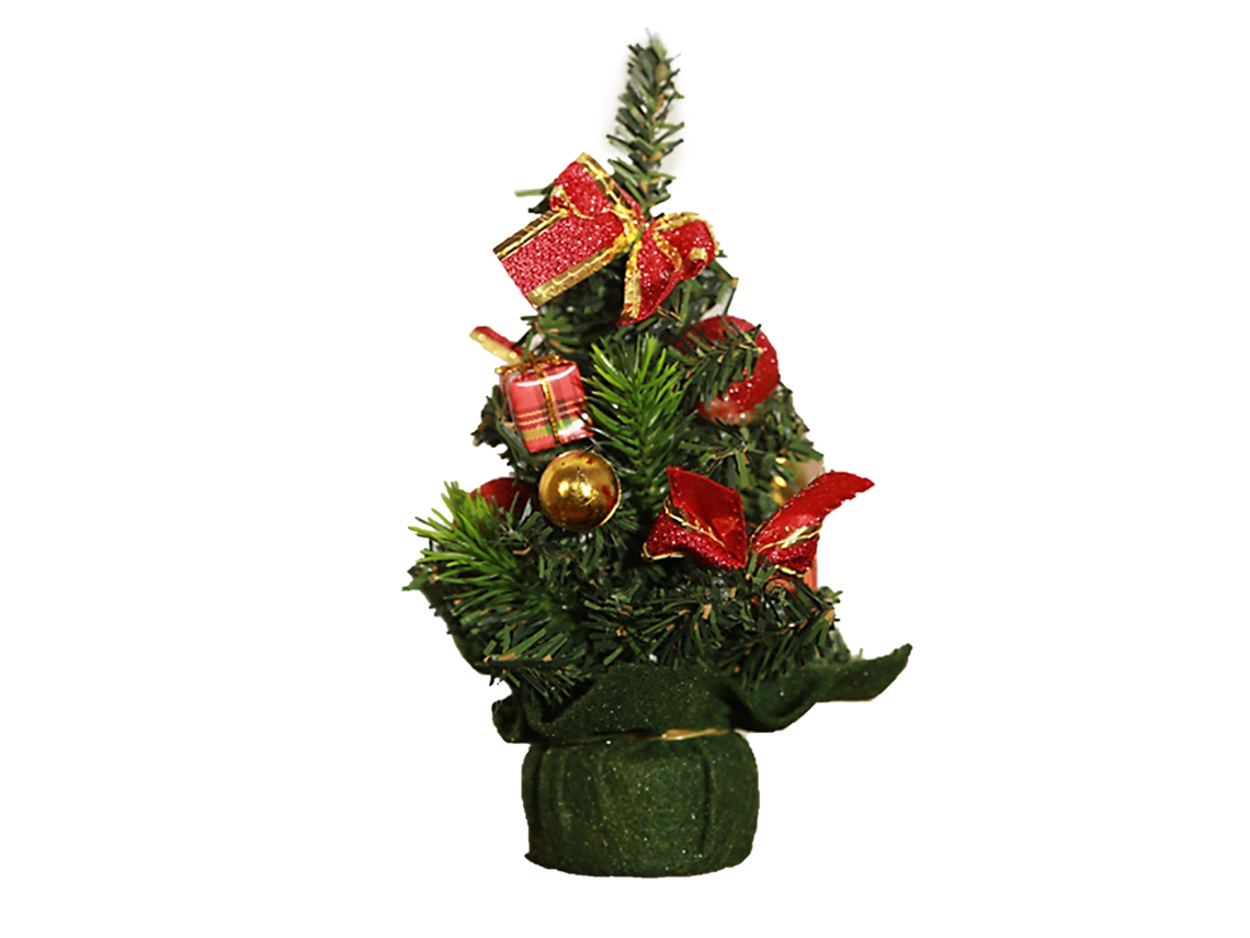 Laxiscreed Árvore De Natal Pequena Em Pvc E Tecido Para Decoração Festas Natalícias
