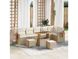 Vidaxl Conjunto De Sofá De Jardim 11 Unid. 9-número De Lugares