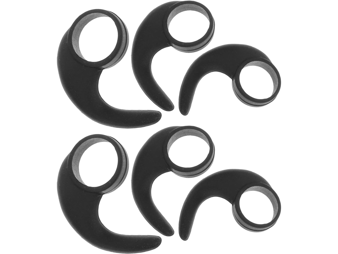 Alasum Crochets D ' Oreille 6 Peças Noir Em Silicone Para Costureiros 10mm Fácil De Instalar E Anti - Perda