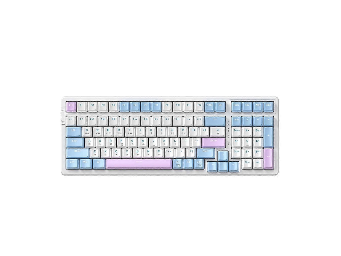 Teclado Mecânico Compatível Com Bluetooth 5.0 Hotswap, Teclado Coreano Para Jogos De Digitação Ly Ebike