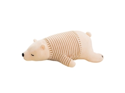 Urso De Pelúcia Macio Para Dormir, Travesseiro De Desenho Animado Para Crianças, Aniversário, Natal, Branco, 35 Cm Olysi Shop