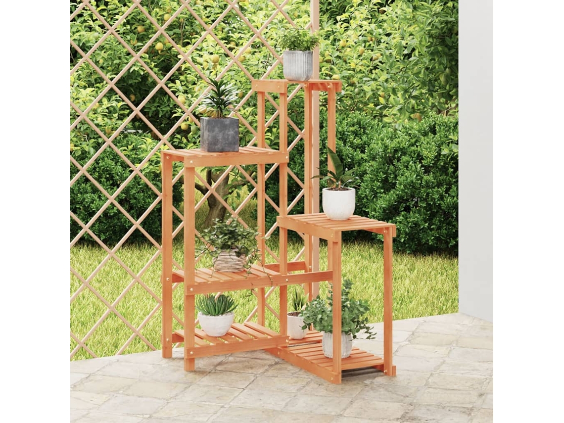 Vidaxl Suporte De Plantas 62,5x61,5x101,5 Cm Madeira De Abeto Maciça