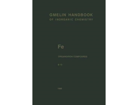 Livro Fe Organoiron Compounds Part B13 de Siebert Christa Siebert (Inglês)