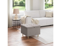 Vidaxl Otoman Com Armazenamento Cinzento-acastanhado 60 X 60 X 45 Cm