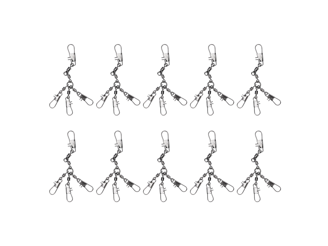 Rotuladores de Barril de Pesca com Fecho Seguro Inox 10pcs
