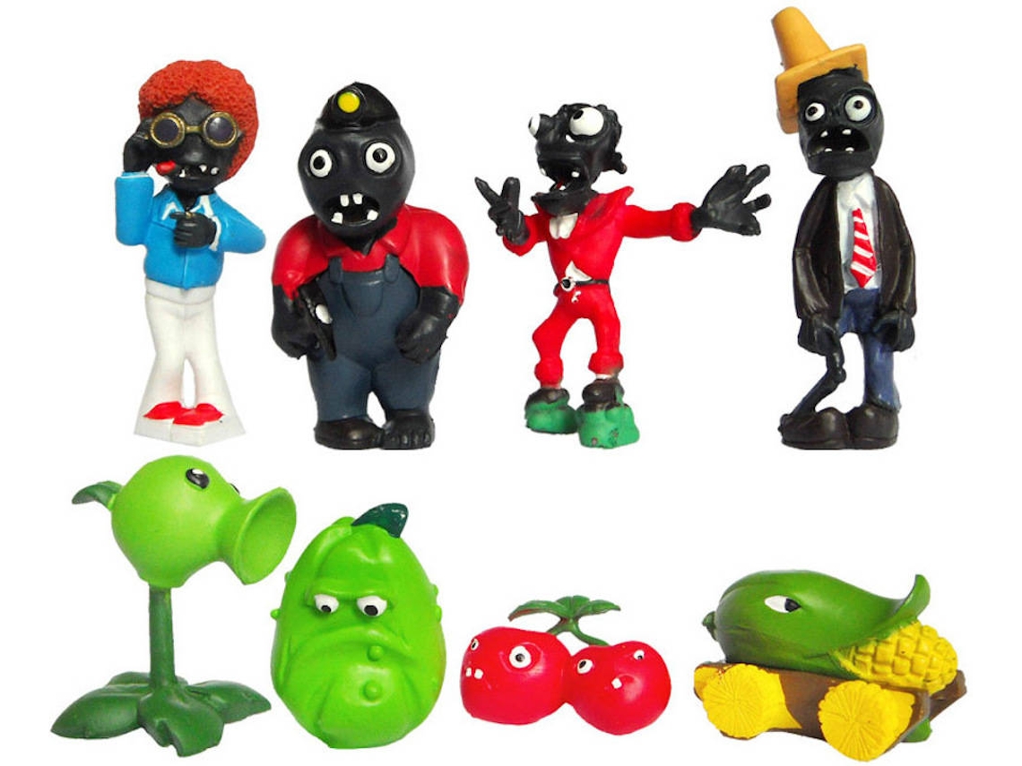 Figuras EASTVAPS Plants Vs Zombies Pea Shooter (8 Peças)