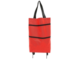 Sacola de Compras Dobrável com Rodas, Colorida, Grande Capacidade, 1 Conjunto. GOKOCO