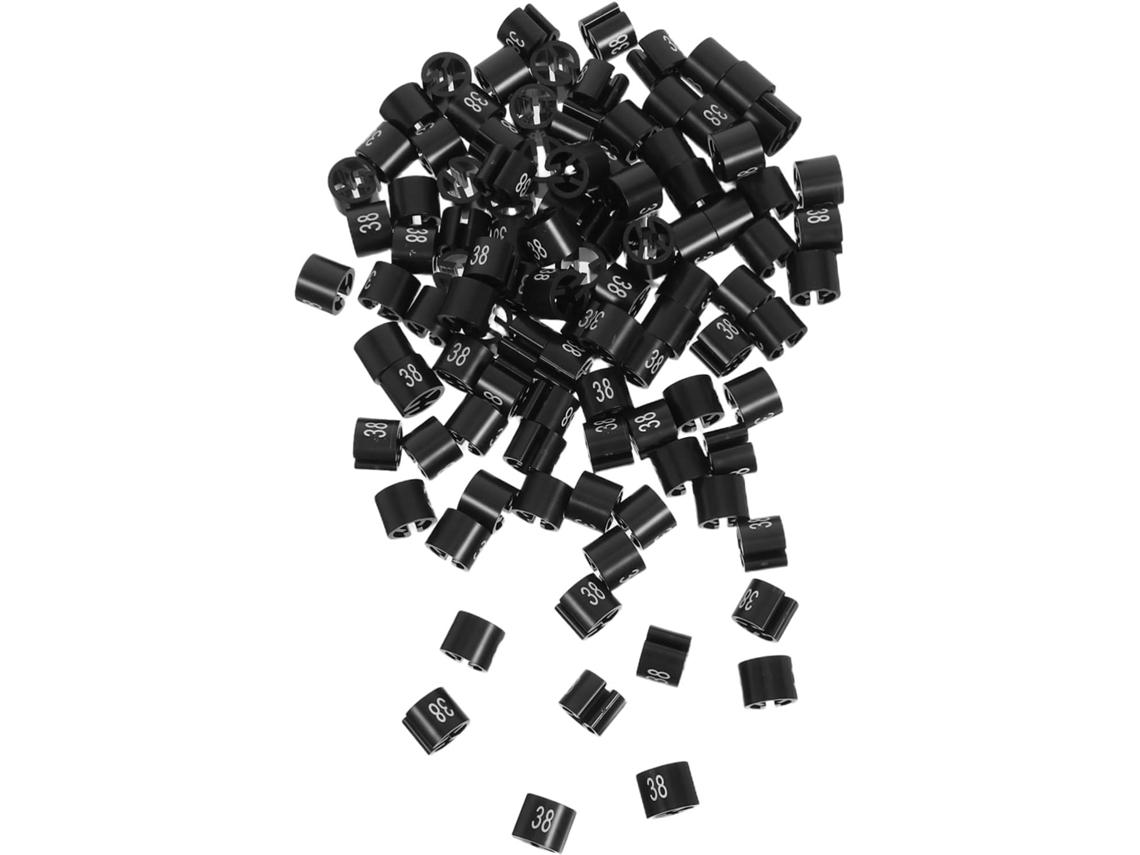 Ganchos de armazenamento GOKOCO, plástico preto, 190 peças, para meias, toalhas