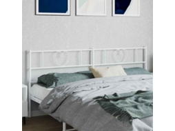 Vidaxl Cabeceira De Substituição 200 Cm Metal Branco