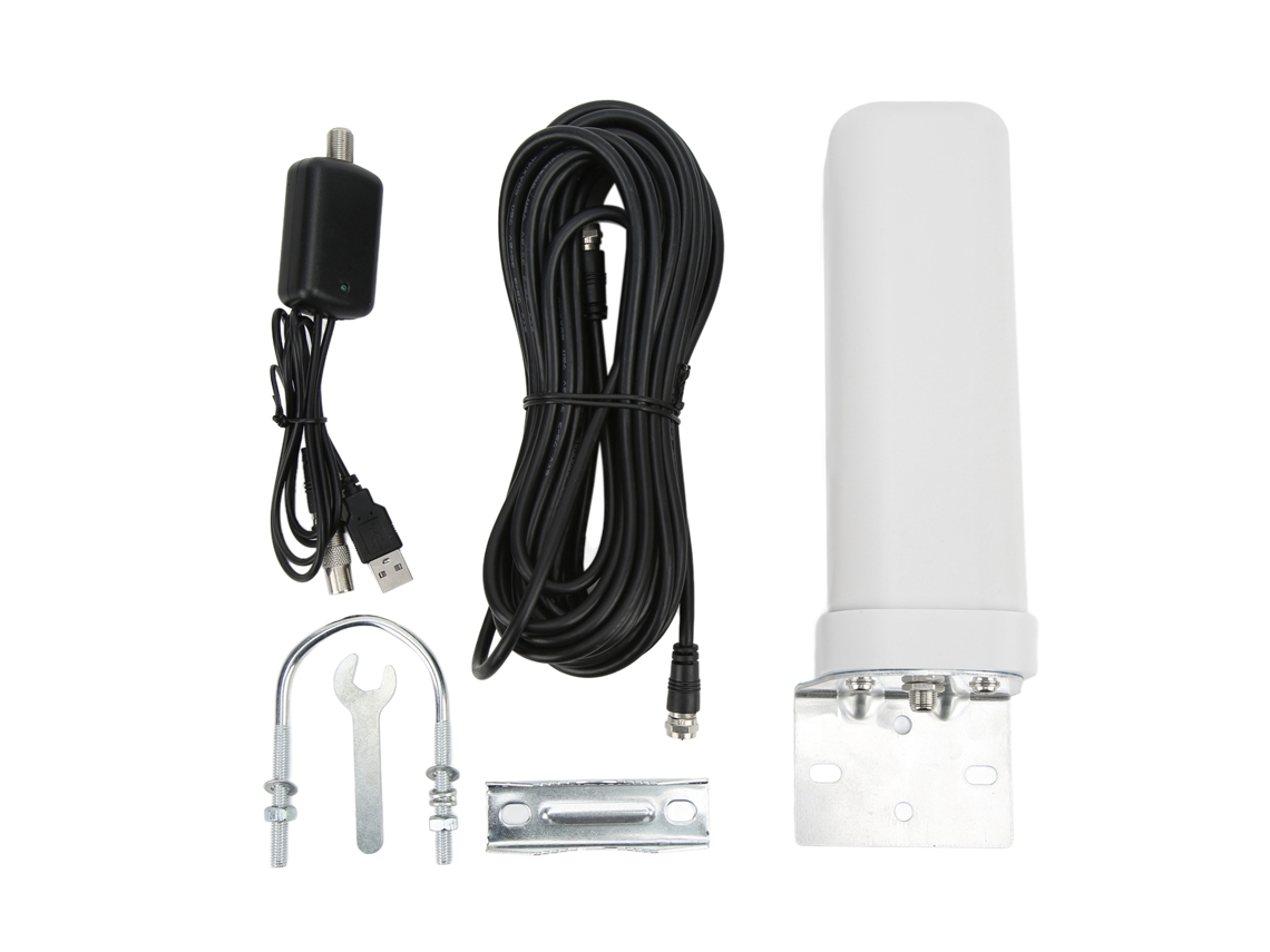 Antena De Barril Omni Externa Ip67 À Prova D'água 5v 25dbi Alto Ganho Sinal Hd Tv 1080p