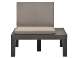 Maison Exclusive - Cadeira Lounge De Jardim Com Almofadão Plástico Antracite