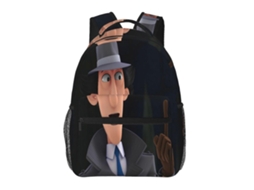 Mochila Escolar Inspector Gadget H14, Leve E Estilosa, Impermeável E Com Alça Respirável.