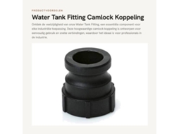Conexão De Tanque De Água Tipo A - Conector Camlock Masculino