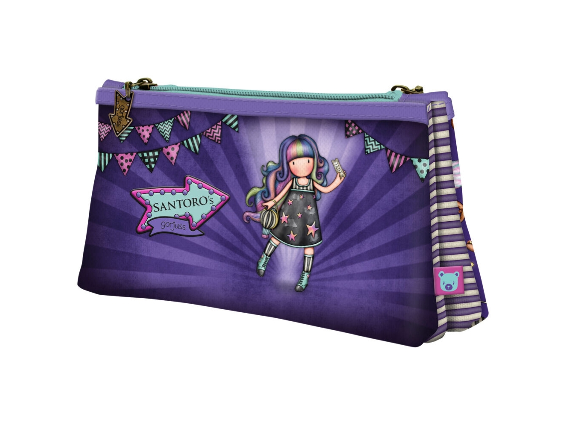 Estojo Duplo Gorjuss Fairground Up And Away - Santoro - 115 X 215 X 50 Cm - Criança Mista - Multicolor