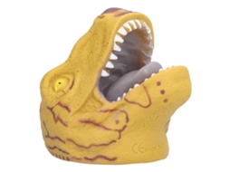 Fantoche De Mão Lurelia, Para Faz De Conta, 14x11cm, Cor Amarelo
