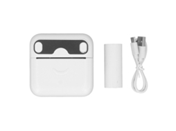 Ats impressora Mini Bluetooth Sem Tinta para Notas de Perguntas Erradas com Papel Branco Impressora Portátil Térmica