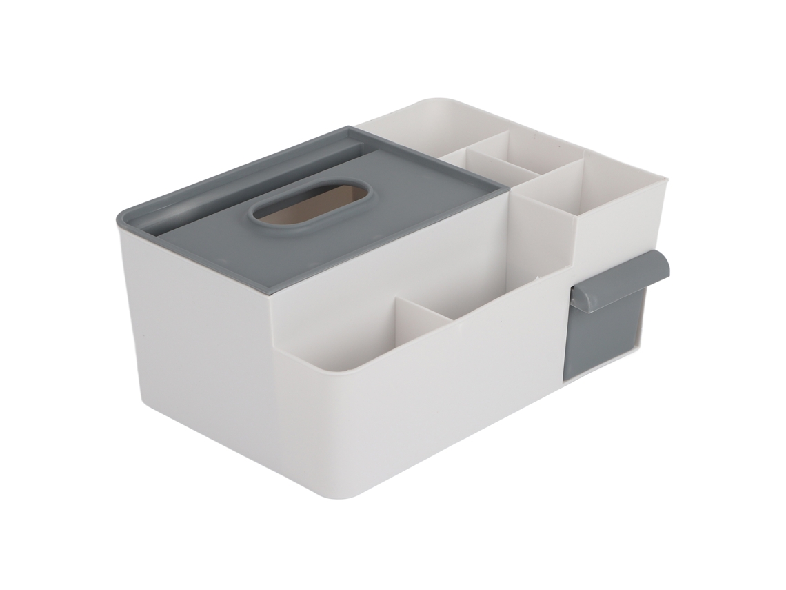 KOFIHETY Elegante Porta Lenços De Bambu, Organizador Multifuncional Com Suporte Para Tablet Para Mesa, Design Elegante E Espaço Organizado