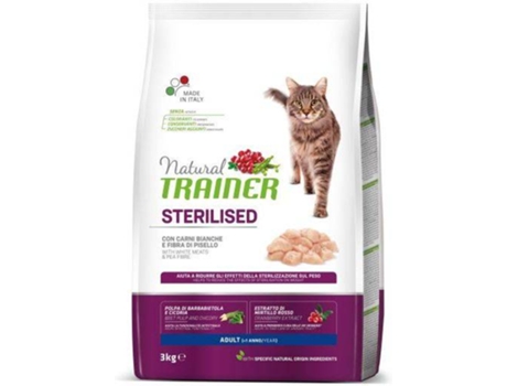 Ração para Gatos  (3 Kg - Seca - Adulto - Esterilizados - Sabor: Peru)