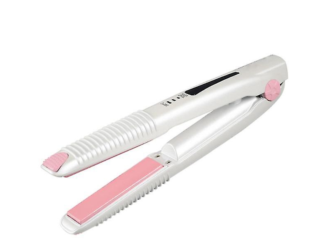 Mini Alisador de Cabelo Profissional Portátil e Modelador de Cabelo 2 em 1 Carregamento Usb Sem Fiobranco Bisbisous AUJEZON
