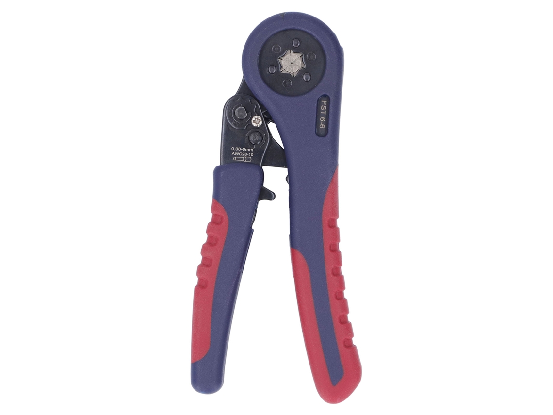 Alicate de Crimpagem de Terminais com Catraca Ergonômica Autoajustável para Crimpagem de Fios AQUAFORGE