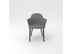 Cadeira Opti519 em PVC/tecido preto sem suportes PIQUERAS AND CRESPO
