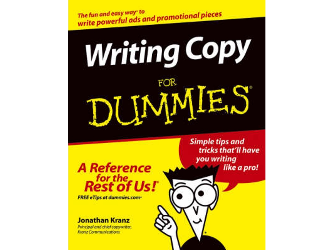 Livro Writing Copy for Dummies de Jonathan Kranz (Inglês)