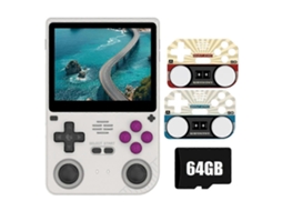 Console de Jogos Portátil Retrô V20 com Tela Ips Hd 3,5 Polegadas e 64 Gb Armazenamento. GOKOCO