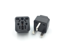 Adaptador De Viagem Bolantedz Com Conversor De Energia, Múltiplas Tomadas Para Reino Unido, Singapura E Malásia, Para Uso Residencial E Geral, Branco