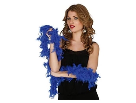 Boa Azul De Plumas 180cm Para Complementar Disfraces Guirca 16347 Guircap23