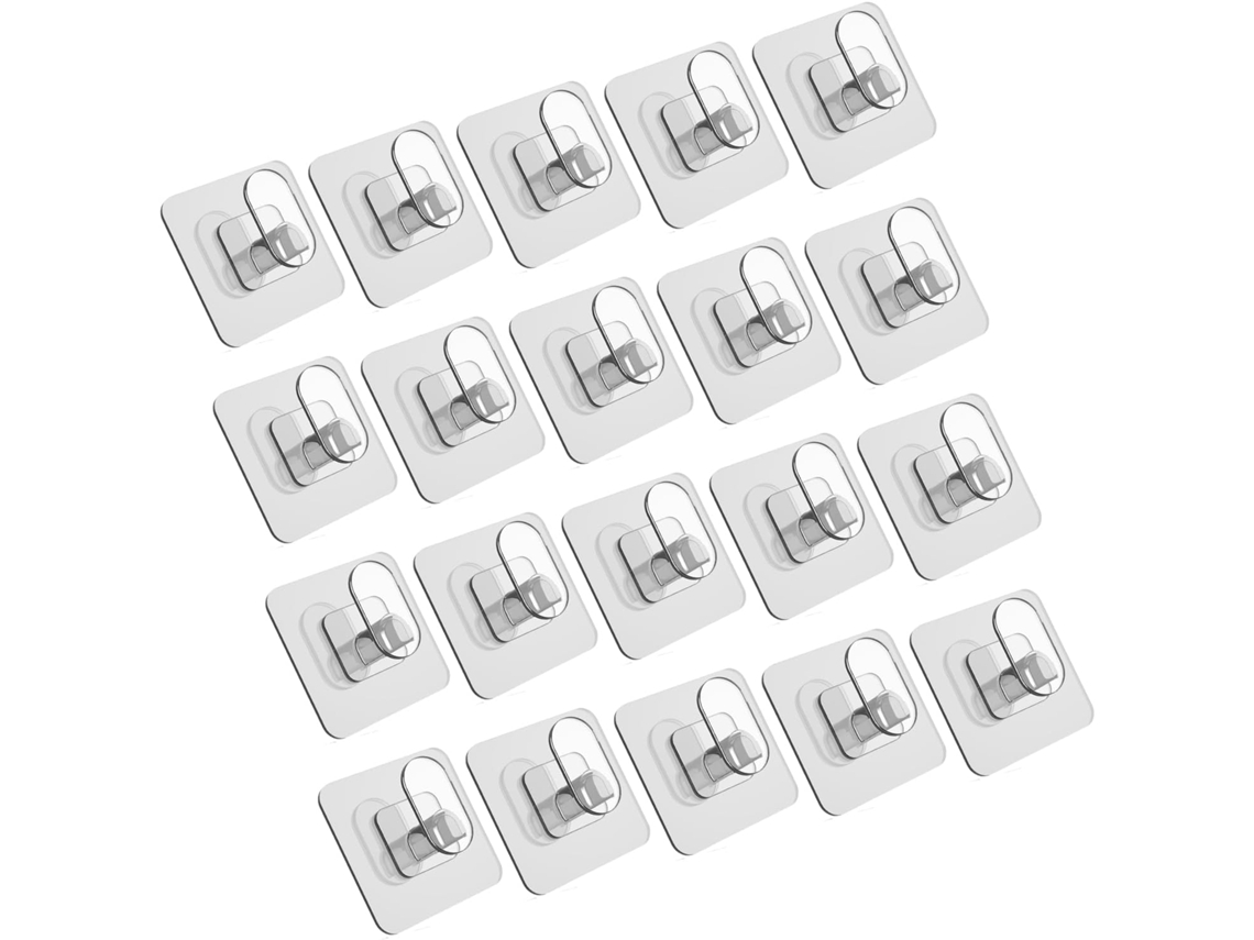 Ganchos Adesivos Transparentes E Resistentes, Com Design À Prova D Água, Ideais Para Pendurar Toalhas Em Áreas Úmidas