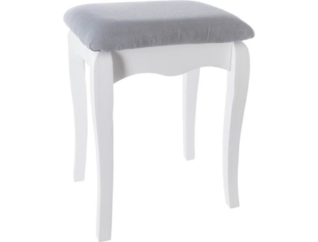Banqueta para Toucador Aurell Outros Branco DECORATIE