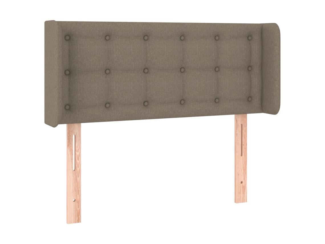 Cabeceira de Cama com Abas Tecido Cinzento Acastanhado MAISON EXCLUSIVE 83x16x78 cm