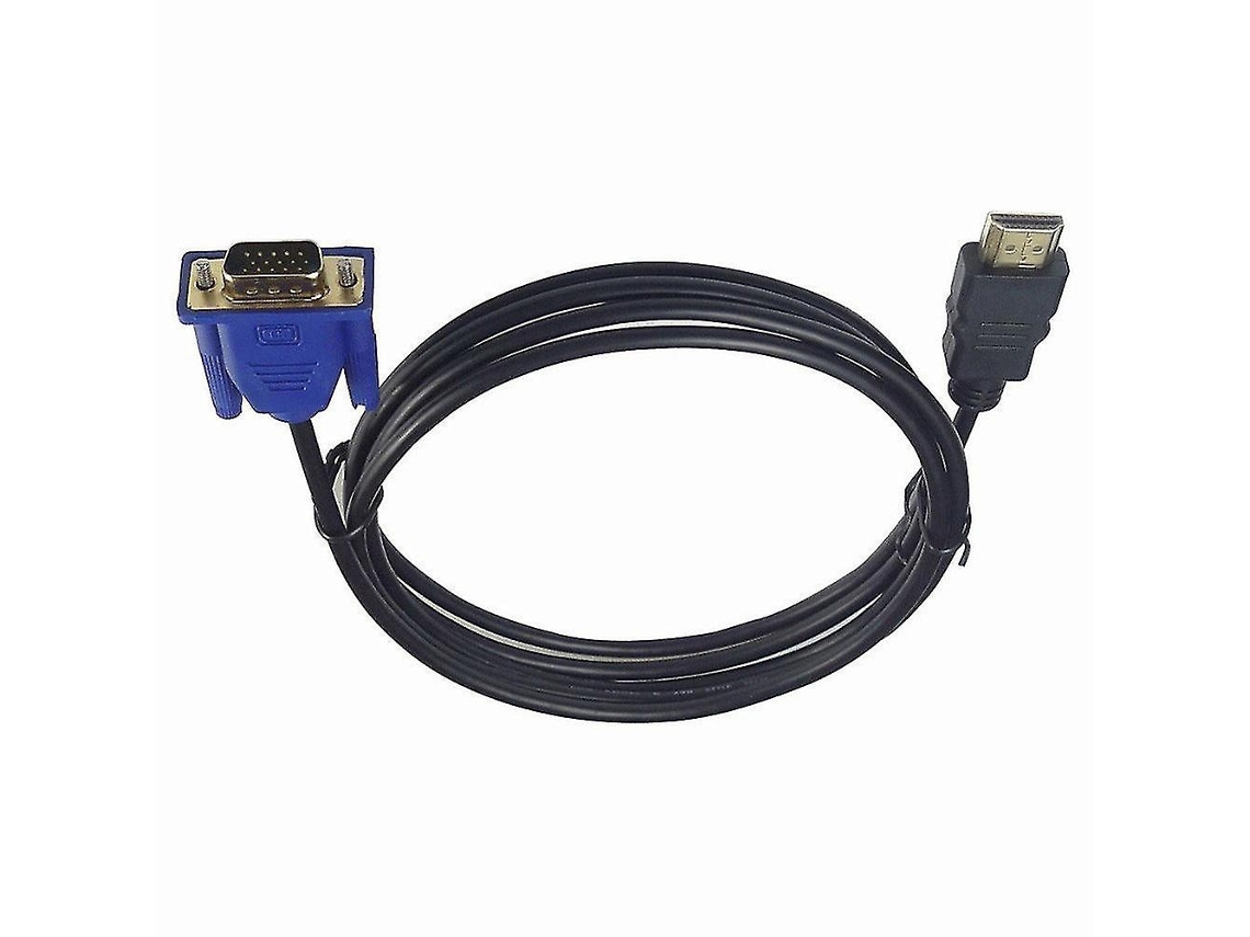 Lurelia Cabo Adaptador Hdmi Para Vga, 1080p, 1080i, 10 M, Com Áudio, Compatível Com Ps3, Prata