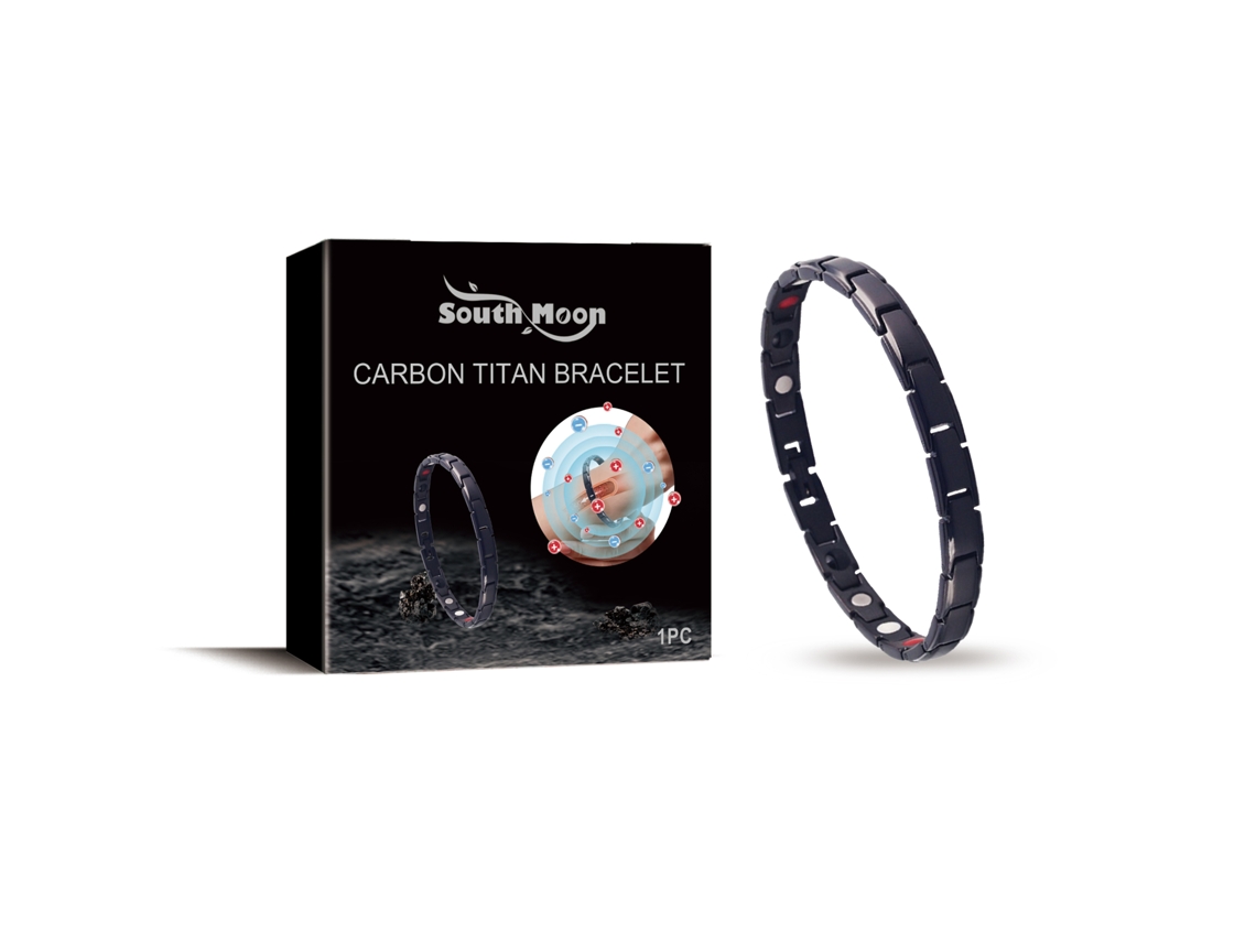 Pulseira Magnética De Aço Titânio Para Saúde E Bem-estar