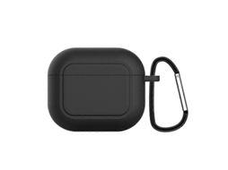 Capa De Silicone À Prova De Choque Com Fivela De Metal Para Airpods 3