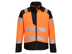 Jaqueta Softshell Ignífuga De Alta Visibilidade Modaflame | Fr Naranja/negro / M