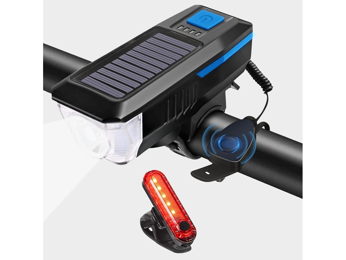 Lurelia Lanterna Traseira, luzes Solares Recarregáveis ​​para Bicicleta, Luzes Noturnas Ultrabrilhantes Para Bicicleta