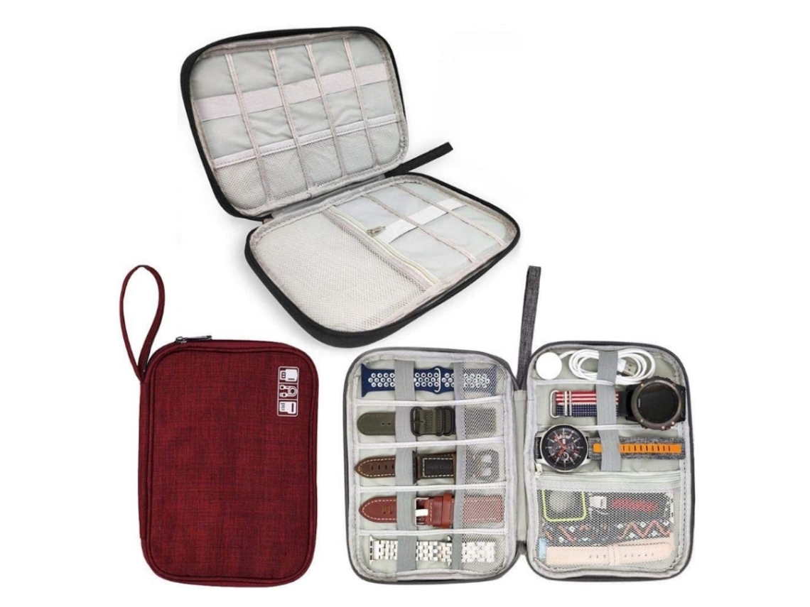 Bolsa de Arrumação HALINUIA para Correias e Acessórios (portátil, Grande Capacidade, 24,5x18x2,5 Cm)