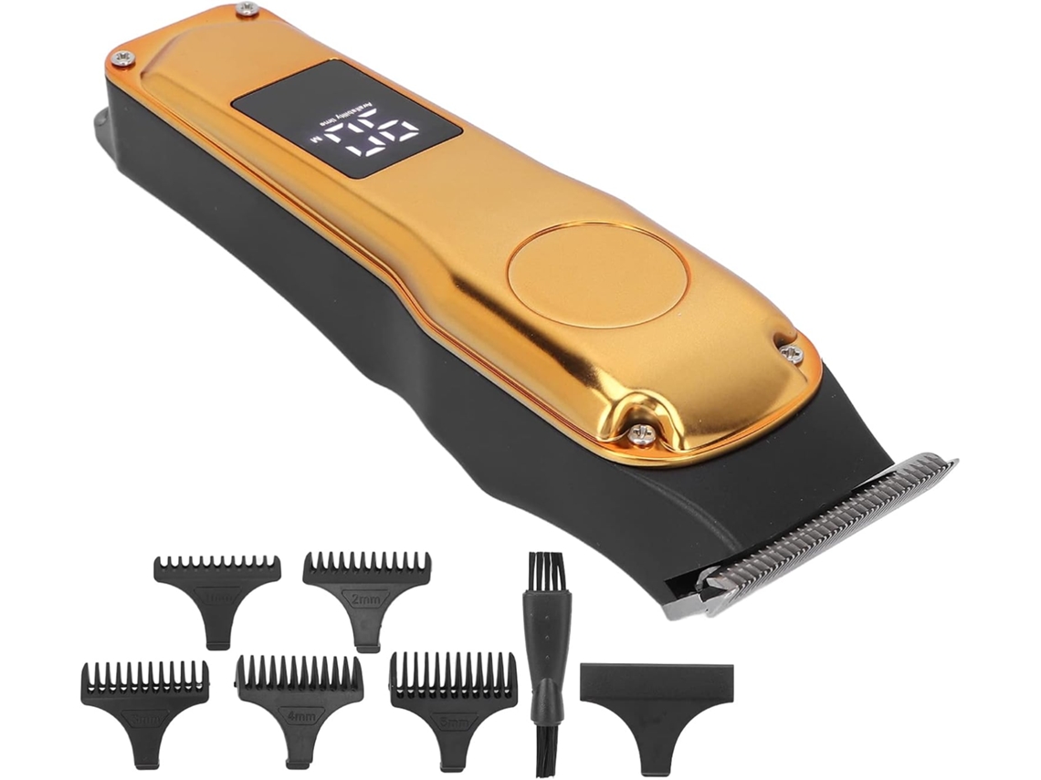 Máquina SFUSHOS de cortar cabelo silenciosa com 5 pentes recarregável