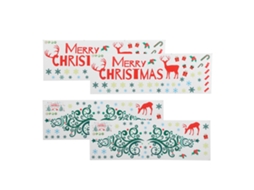 Laxiscreed Adesivos De Natal Temporários Com Desenho De Cervo Para Decorações E Eventos Festivos