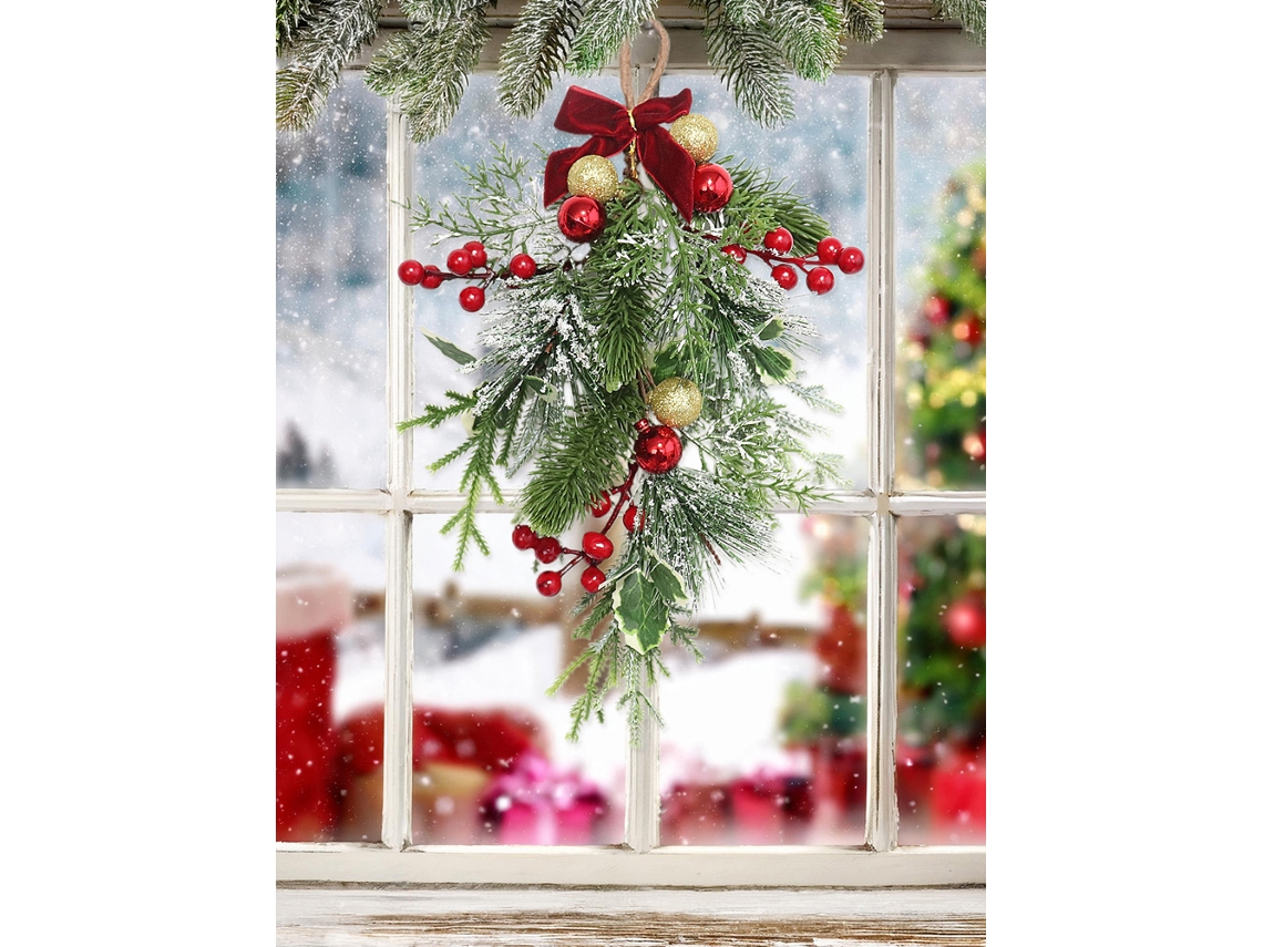 Ornamentos De Bolas De Natal (pacote Com 2, Tamanho 38cm) Eoocoo