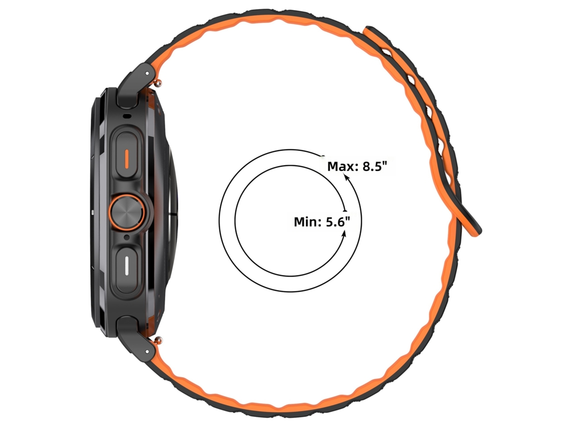 Pulseira Magnética Bicolor com Textura Pontilhada para Samsung Galaxy Watch 7 Ultra CHABERLU