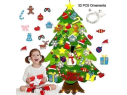 Kit Para Montar Rvore De Natal De Feltro Com Enfeites Para Crianas, Presente De Natal. Hengjian