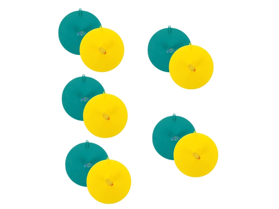 Conjunto De 5 Tampões Universais De Silicone Para Ralo De Piso