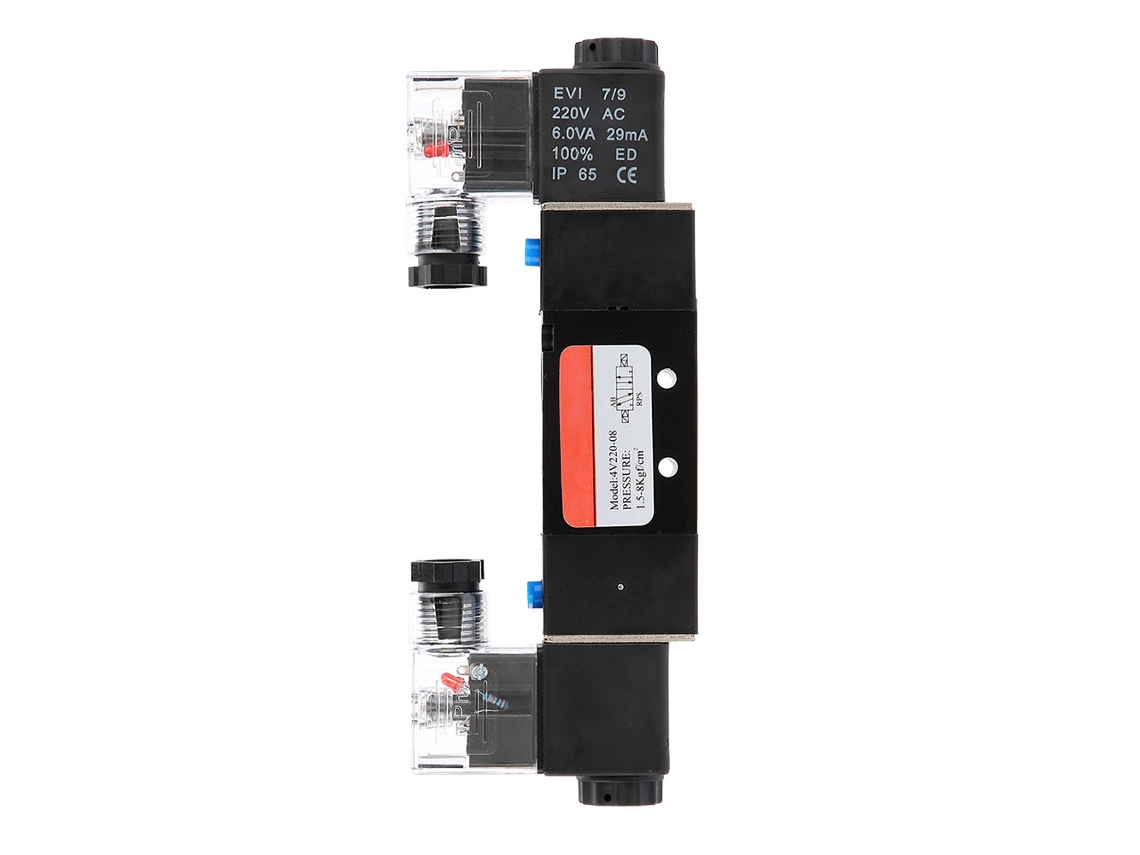Válvula Pneumática Eletromagnética Laxiscreed G1/4" 2/2 Vias Para Automação Industrial