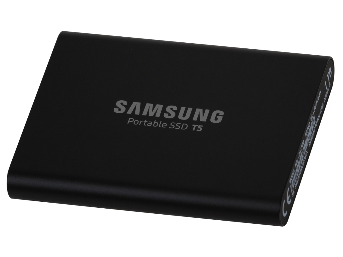 Disco SSD Externo SAMSUNG Portátil T5 (1 TB - USB 3.0 - 540 MB/s)