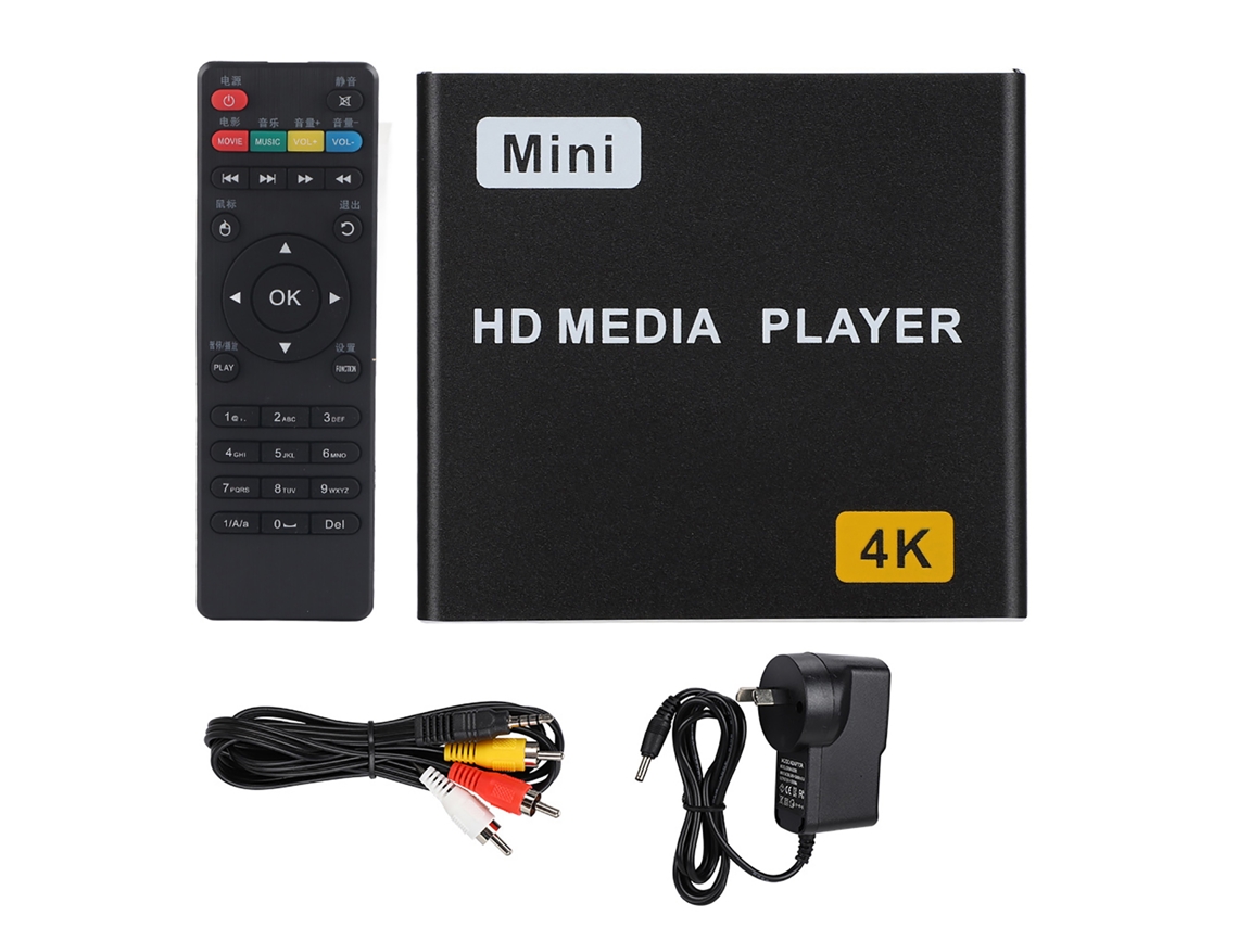 Reprodutor De Mídia Digital 4k Full Hd Hdmi Usb S Spdif Reprodutor De Música E Vídeo Doméstico Aquaforge