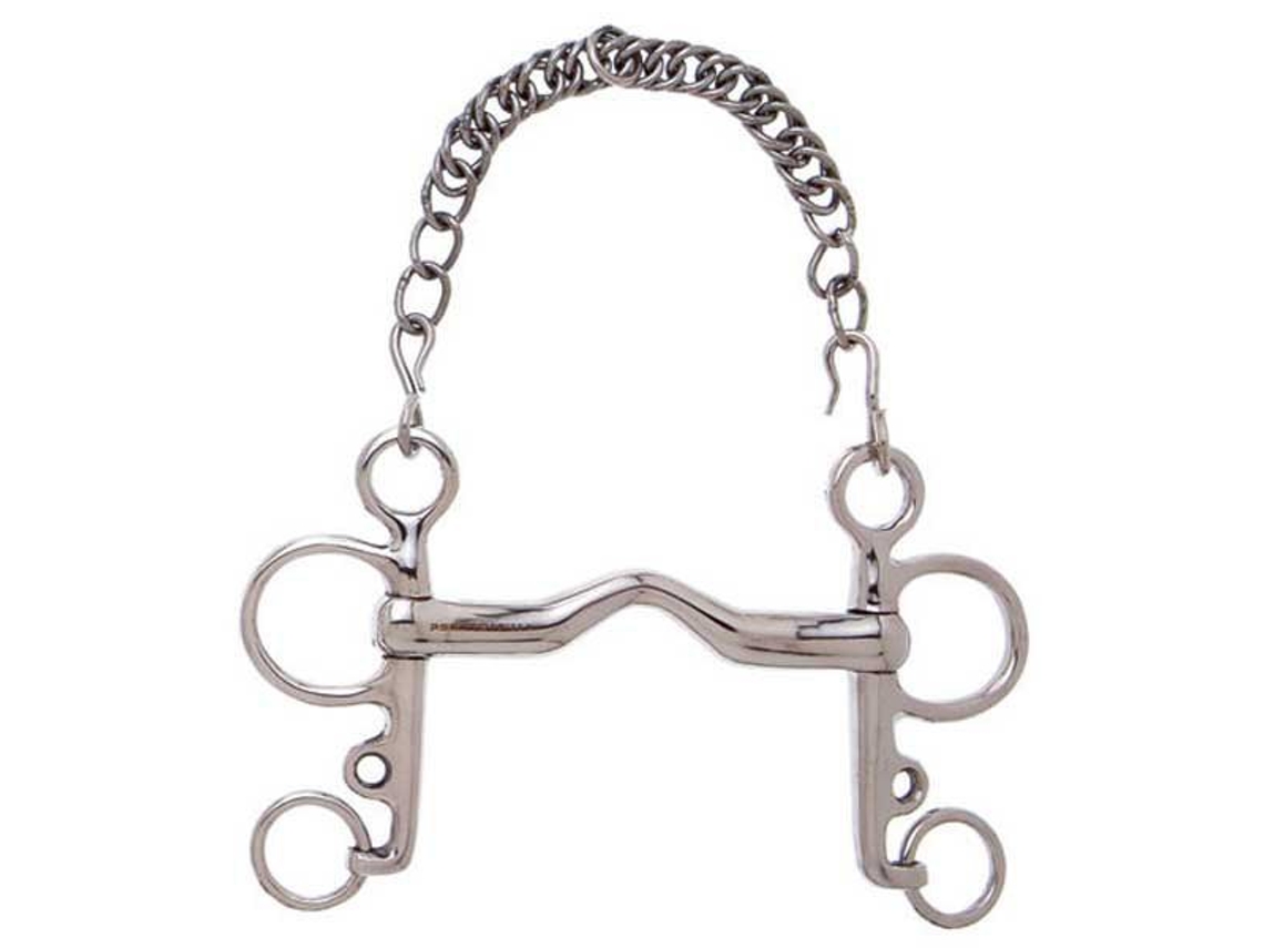 Bit de Porta de Bocal Grosso Pelham Prateado 12.5 Cmsefton