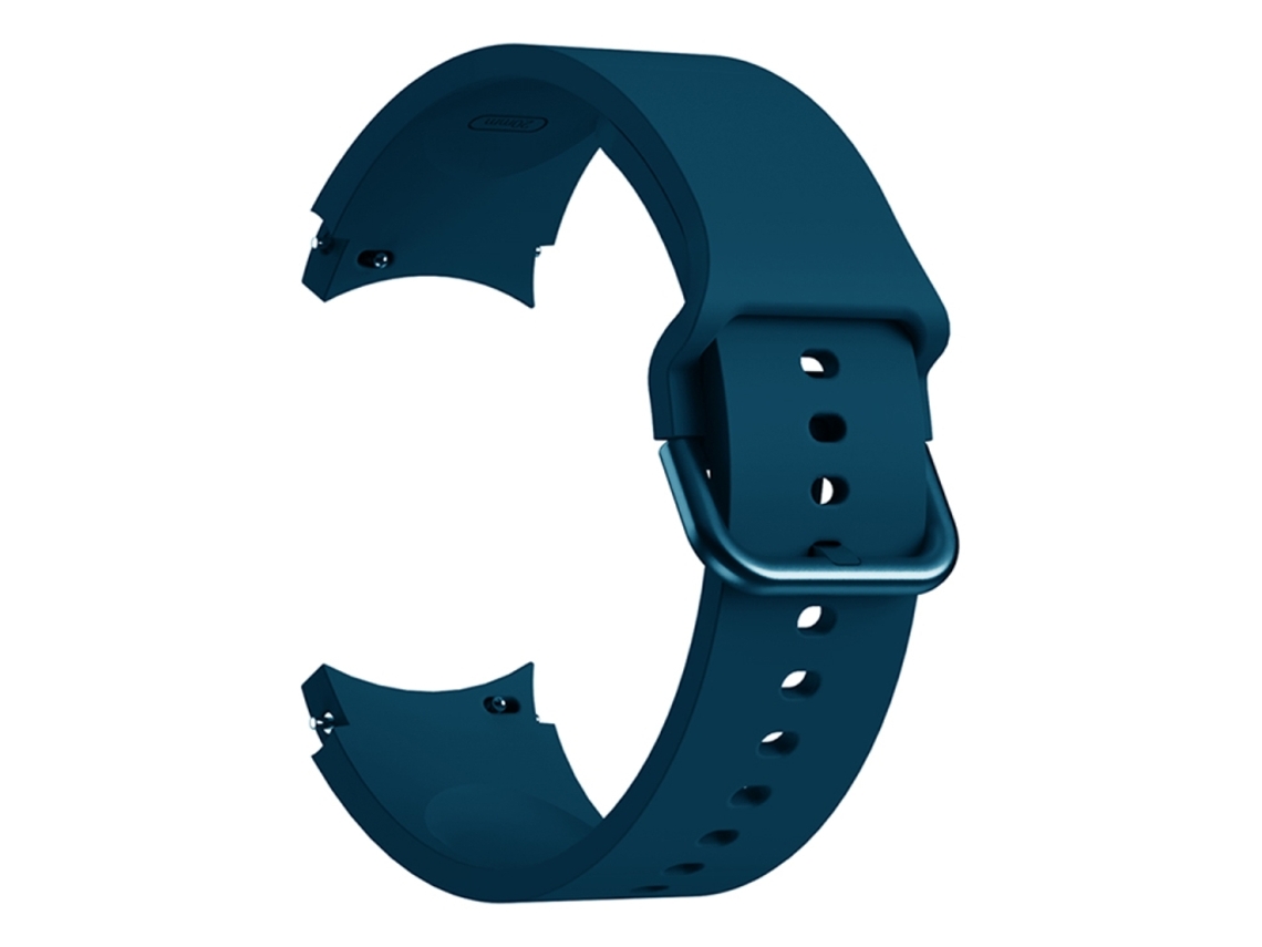 Bracelete Para Samsung Galaxy Watch 4 (40mm) - Silicone Universal Com Fivela - Blue Dark Blue